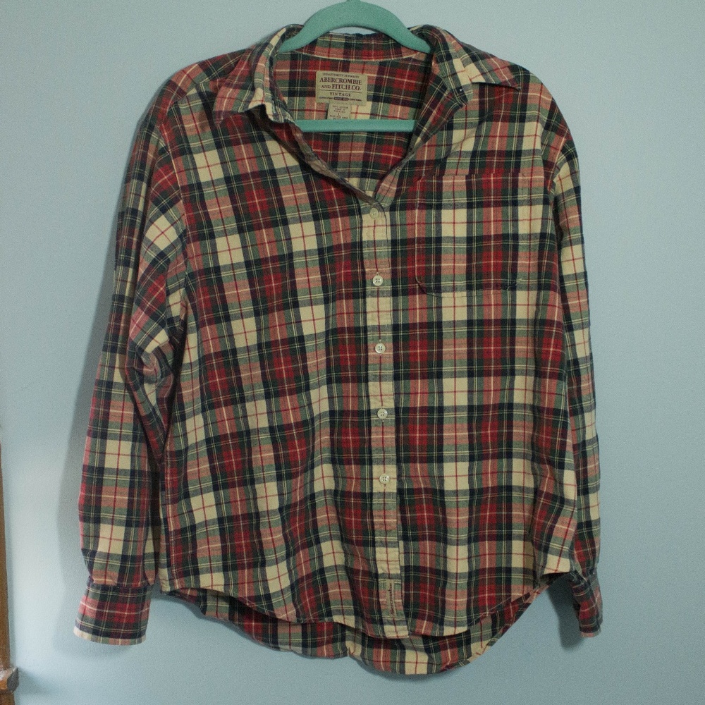 A&F Vintage Plaid Button Up